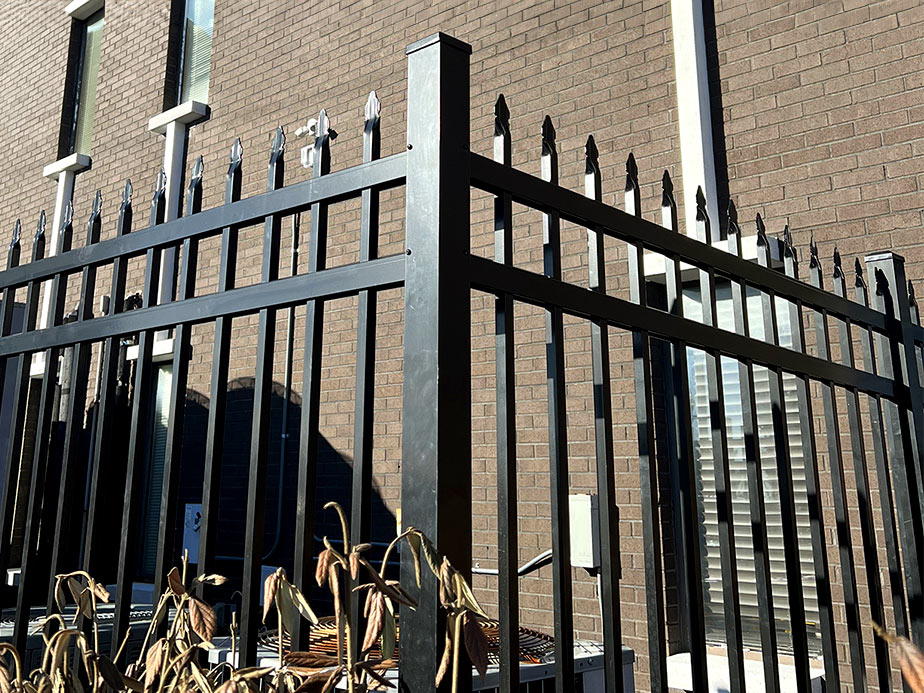 Ornamental Steel fence installation for the Knoxville Tennessee area.