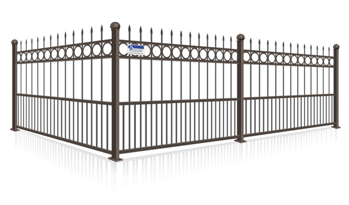 Wrought steel fence installation for the Knoxville Tennessee area.