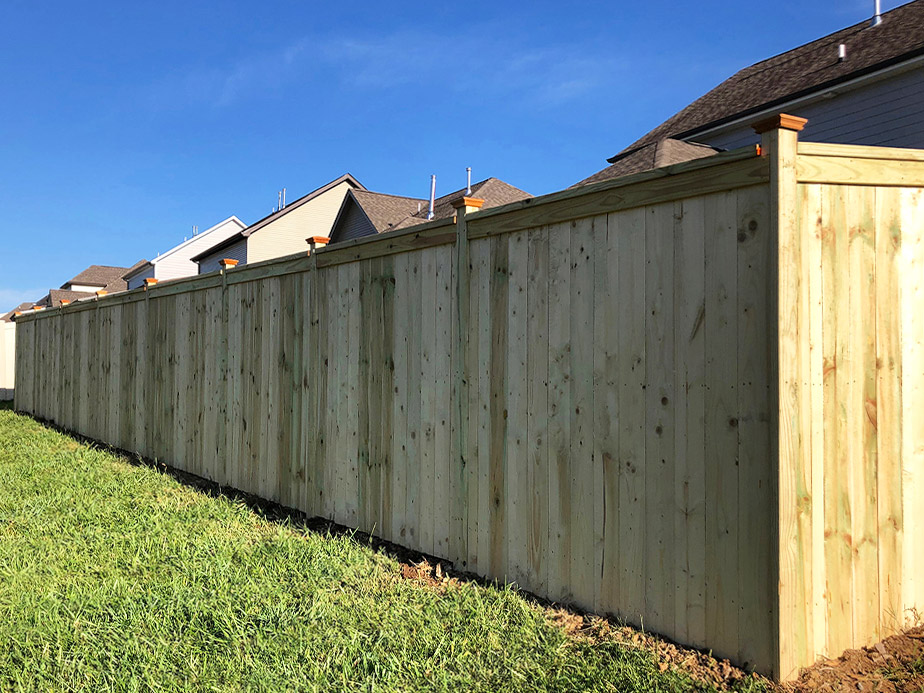 Farragut TN cap and trim style wood fence