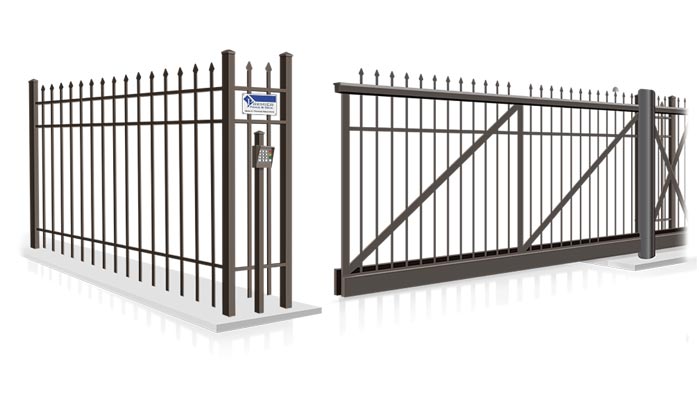 Commercial V-track slide gate installation company in  Loudon County Tennessee